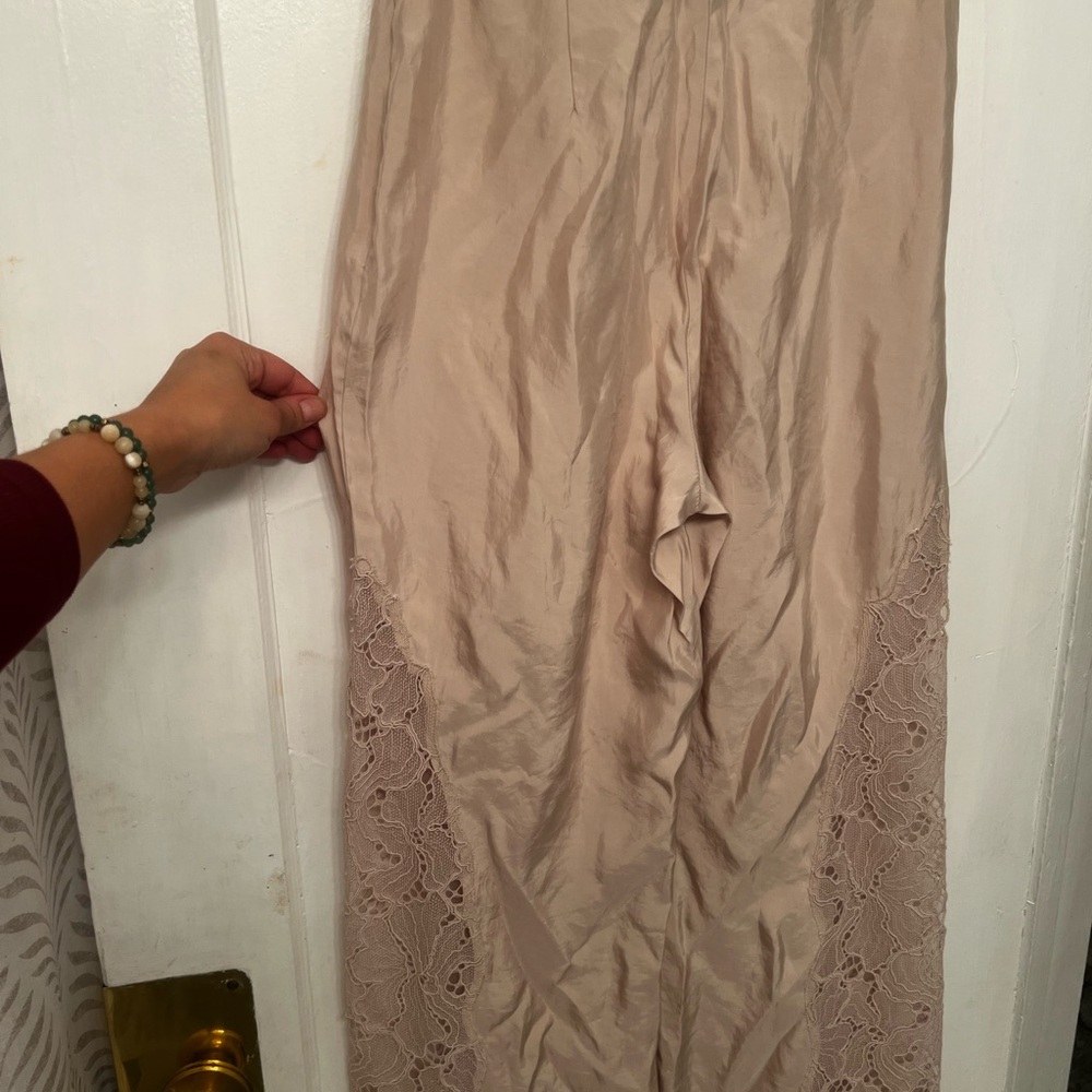 H&M Light Pink Pants with Lace Detail - Picture 4 of 4